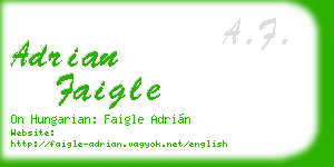 adrian faigle business card
